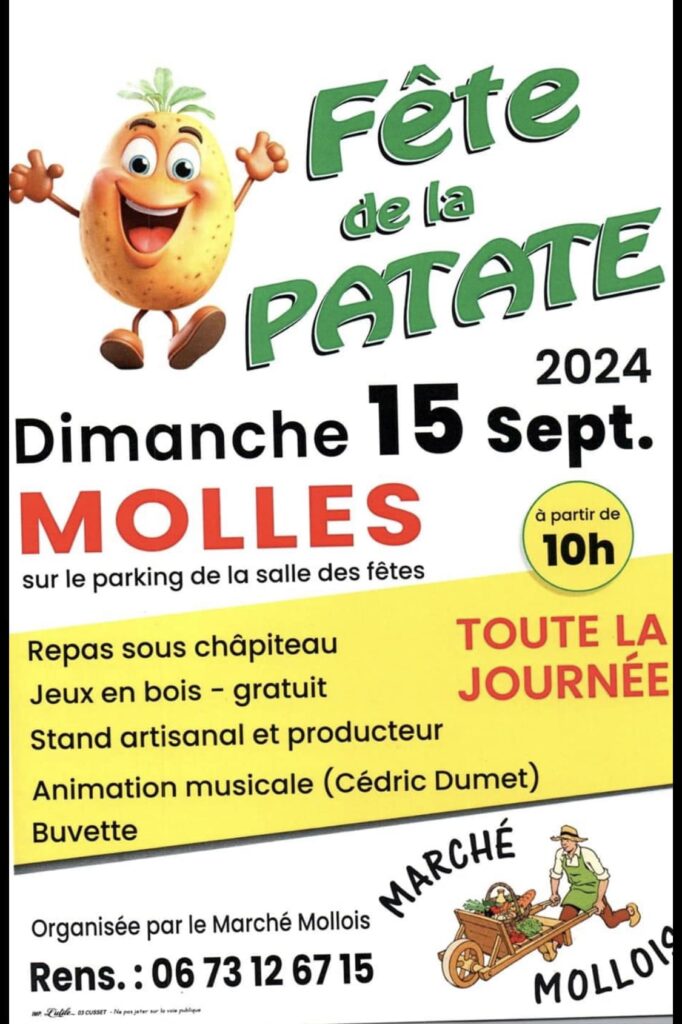 Affiche Fête de la Patate Molles