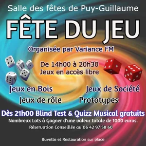 28/03/2026 – FÊTE DU JEU DE PUY-GUILLAUME – VARIANCE FM